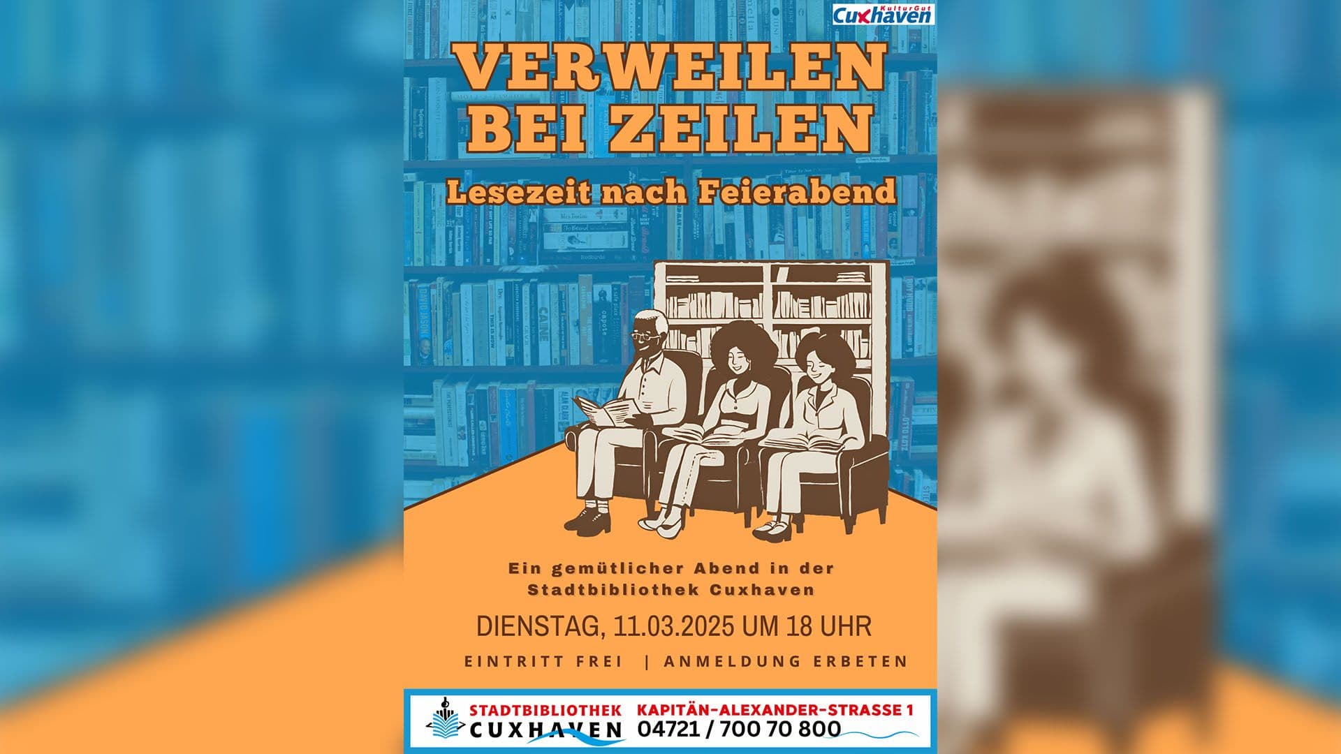 Artikelbild: Verweilen bei Zeilen – Lesezeit nach Feierabend  